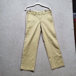 Dickies Men Pants 29X30 Khaki Chino Twill WP873KH Workwear Logo 29" Inseam